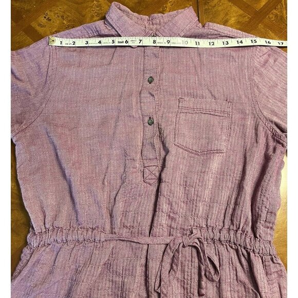 Mountain Hardwear Button Up Tie-Waist Shirt Purple Women's Size Small S - Picture 8 of 11